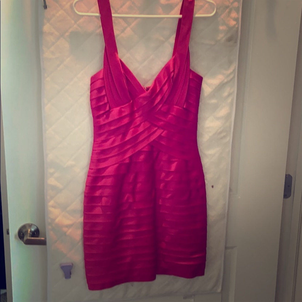 BCBG MaxAzria magenta dress